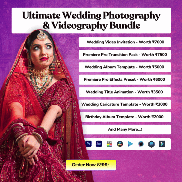 Ultimate Wedding Photography & Videography Bundle – 2000+ Presets, 1500+ Transitions, Pro Editing Tools (Digital Download) - Image 2
