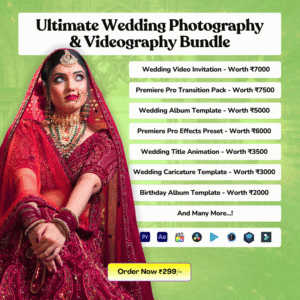 Ultimate Wedding Photography & Videography Bundle – 2000+ Presets, 1500+ Transitions, Pro Editing Tools (Digital Download)